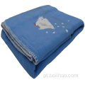 Cobertor de lã polar anti bolinha com bordado
